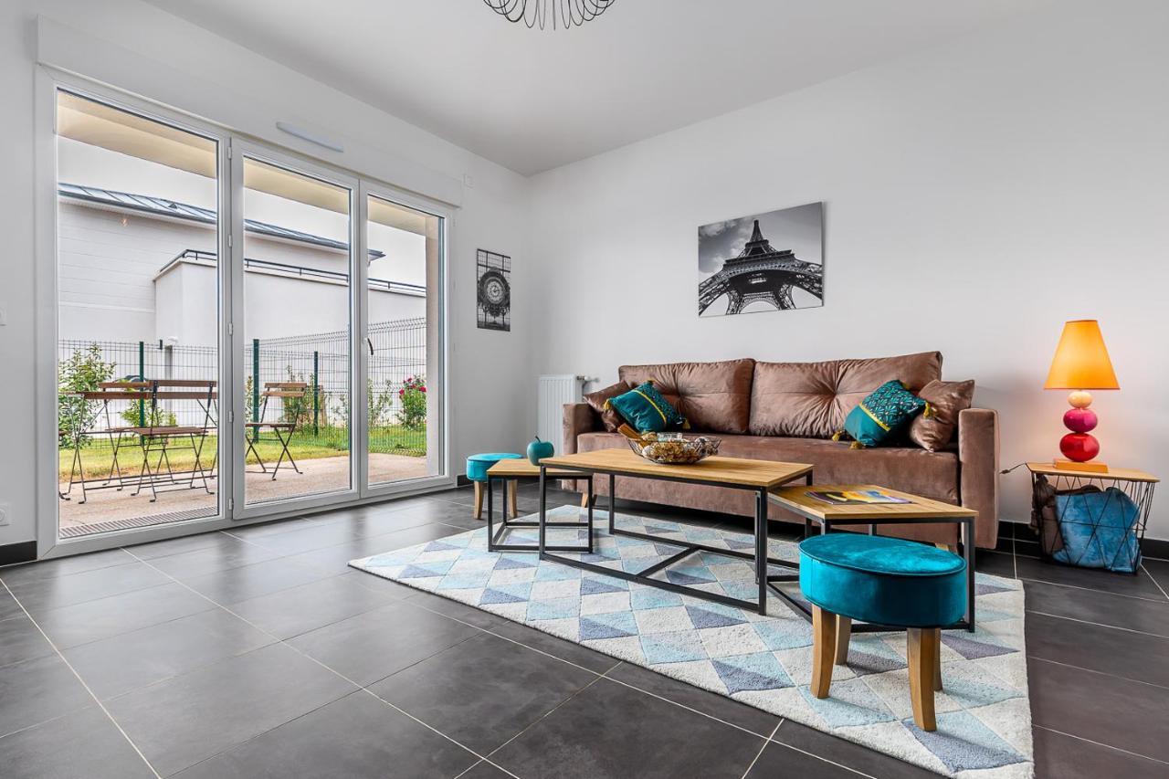 King Size Bed - Free Private Parking - Garden & Terrace - 14Min From Disneyland Ferrières-en-Brie Exterior foto